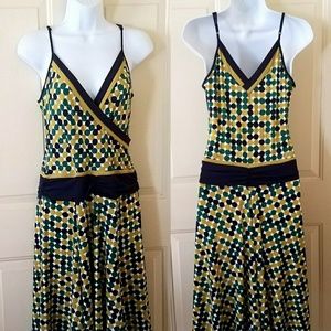 ❤❤ BCBG polka dot midi faux wrap dress Size M